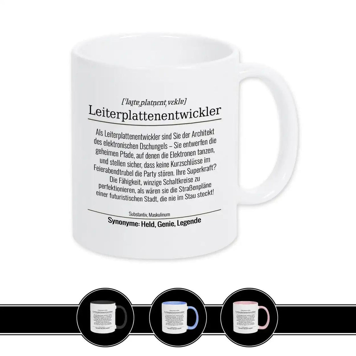 Tasse für Leiterplattenentwickler - Druckerino