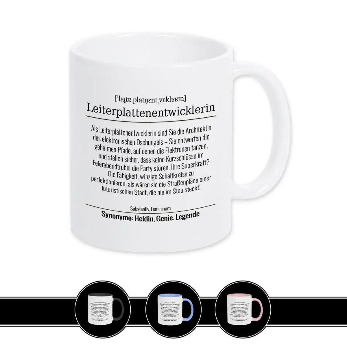 Tasse für Leiterplattenentwicklerin - Druckerino