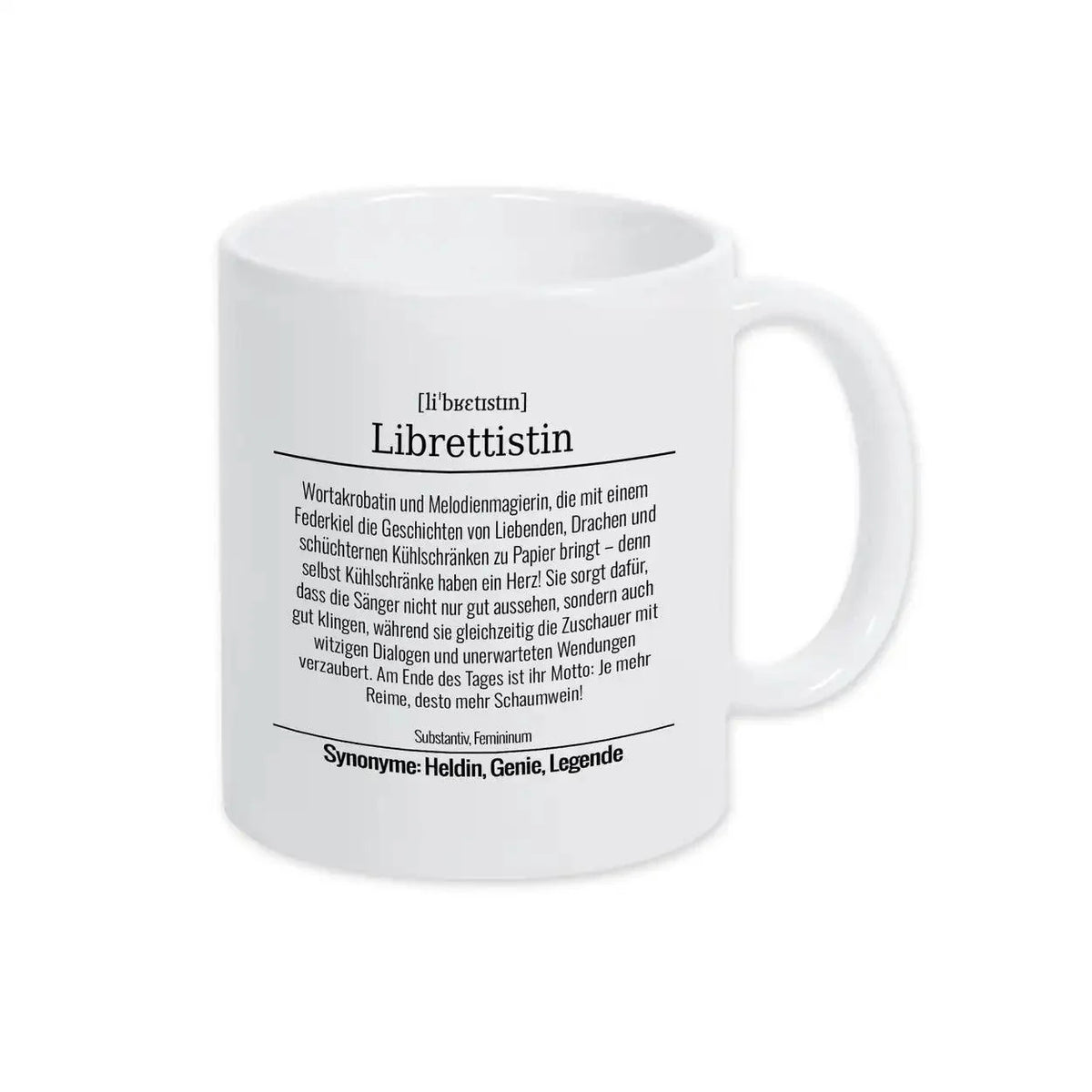Tasse für Librettistin - Druckerino