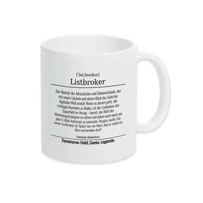 Tasse für Listbroker - Druckerino