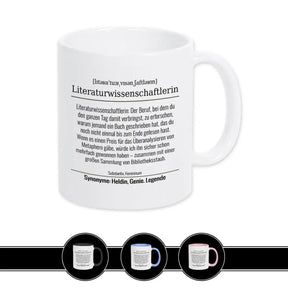 Tasse für Literaturwissenschaftlerin - Druckerino