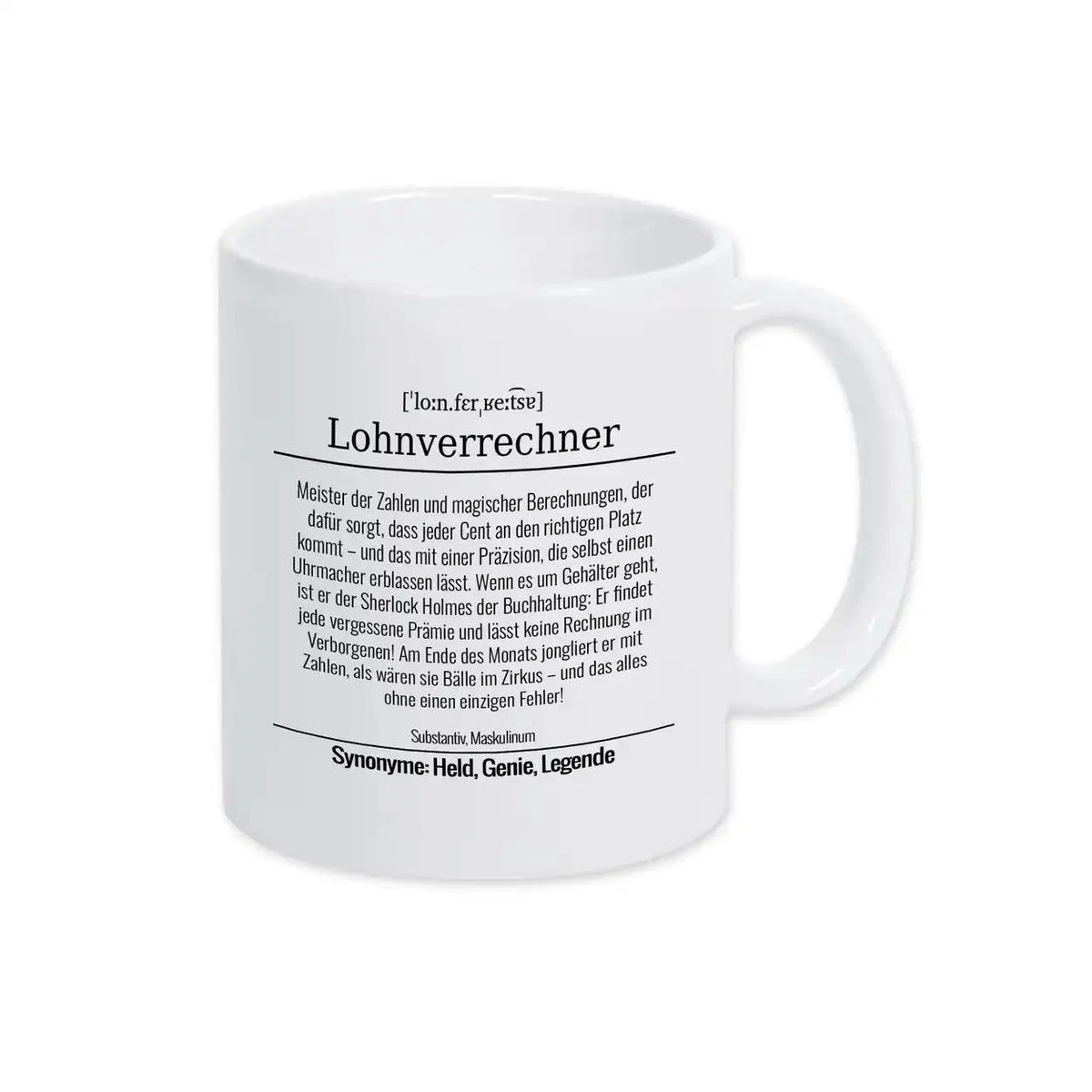 Tasse für Lohnverrechner - Druckerino