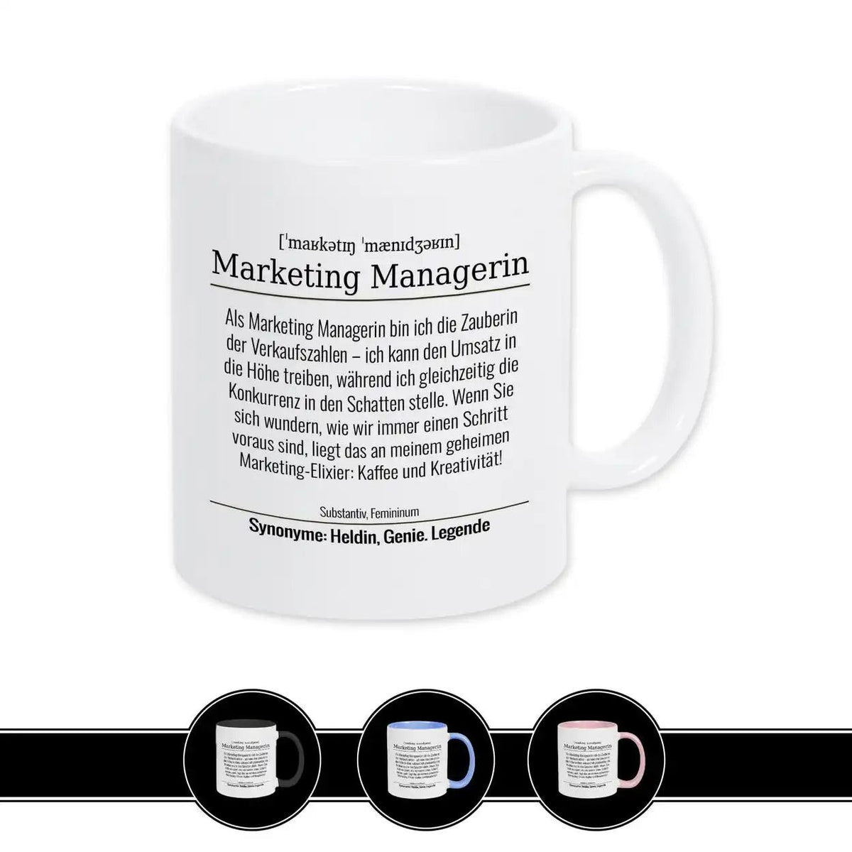Tasse für Marketing Managerin - Druckerino