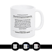 Tasse für Marketingmanagerin - Druckerino