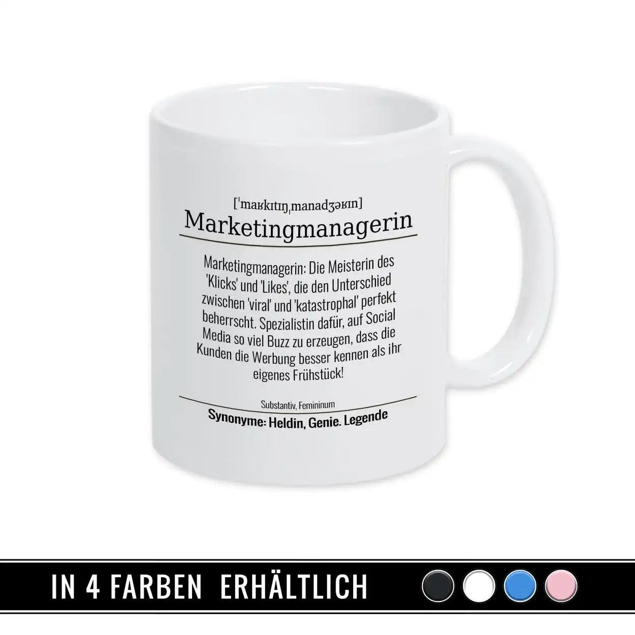 Tasse für Marketingmanagerin - Druckerino