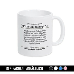 Tasse für Marketingmanagerin - Druckerino