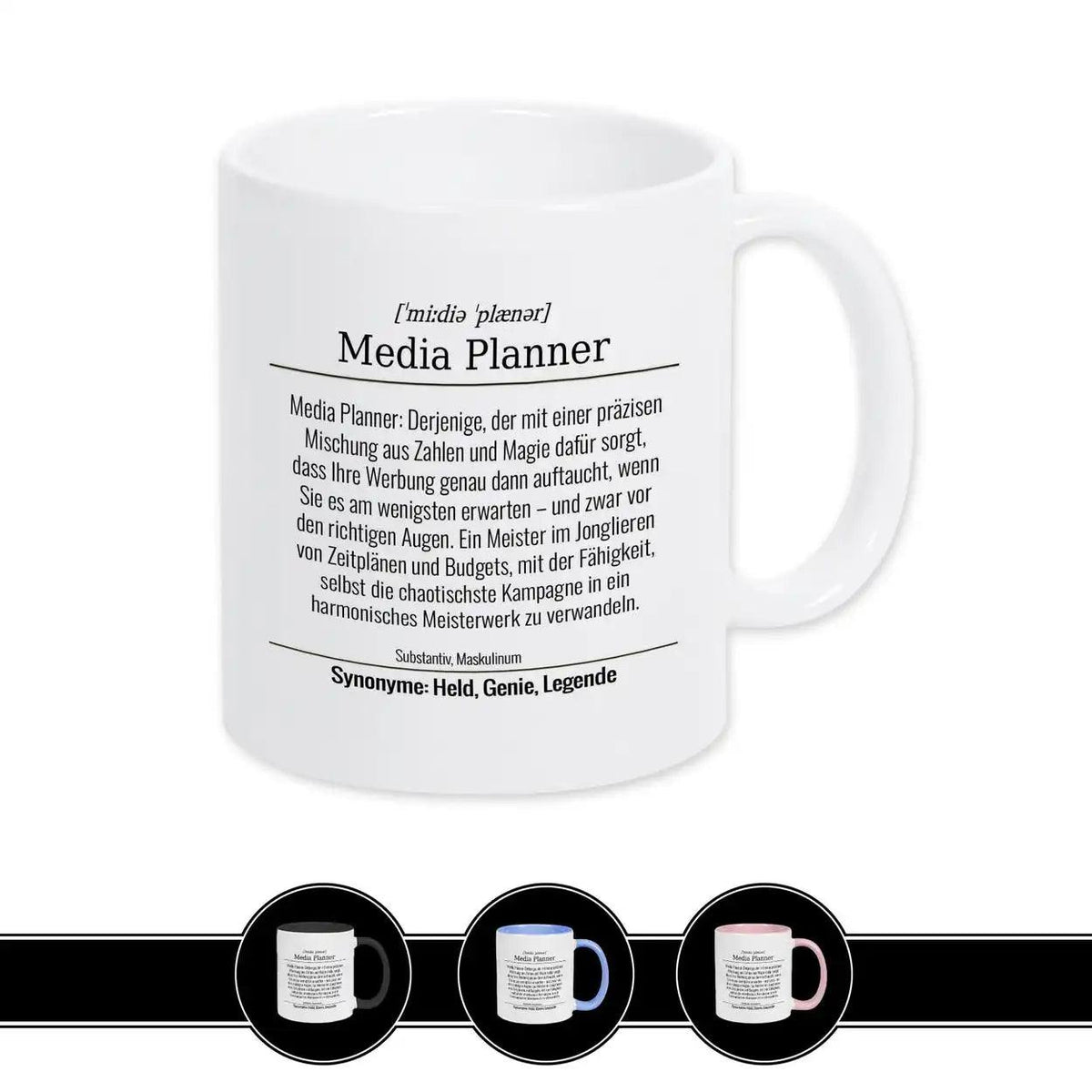 Tasse für Media Planner - Druckerino