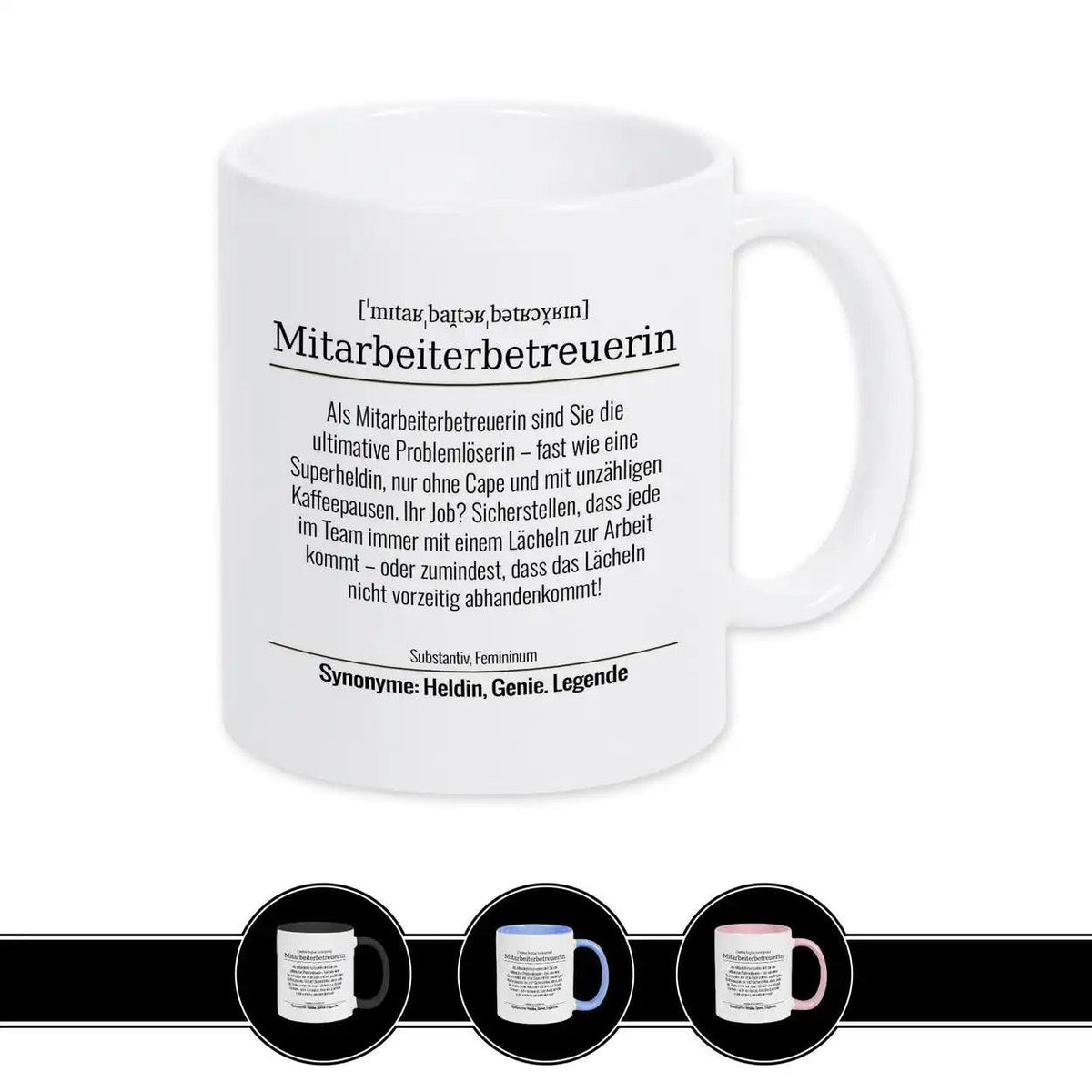 Tasse für Mitarbeiterbetreuerin - Druckerino