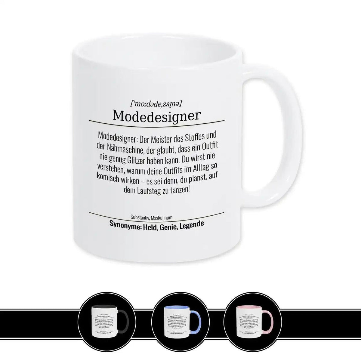 Tasse für Modedesigner - Druckerino