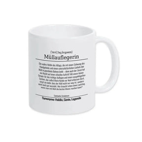 Tasse für Müllauflegerin - Druckerino