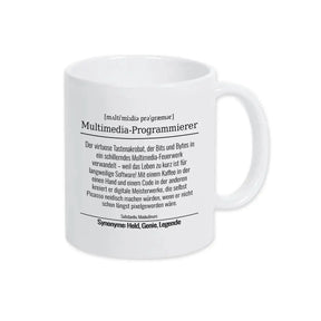 Tasse für Multimedia-Programmierer - Druckerino