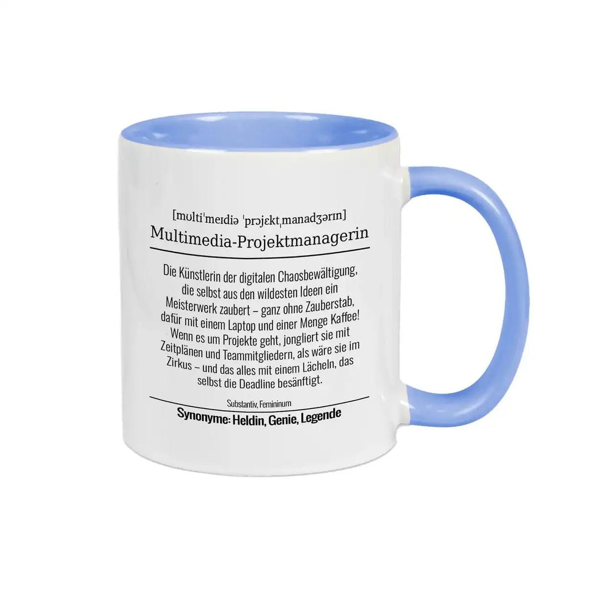 Tasse für Multimedia-Projektmanagerin - Druckerino