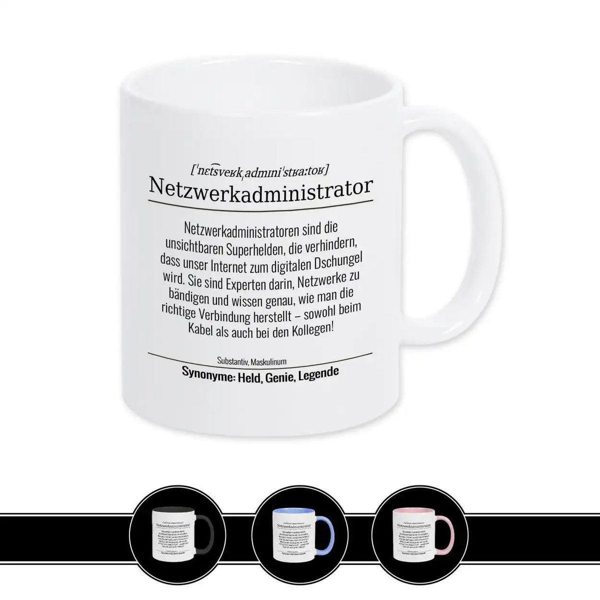 Tasse für Netzwerkadministrator - Druckerino