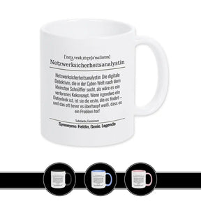 Tasse für Netzwerksicherheitsanalystin - Druckerino