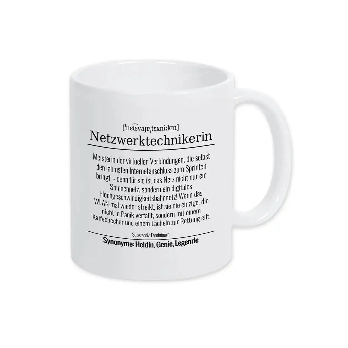Tasse für Netzwerktechnikerin - Druckerino