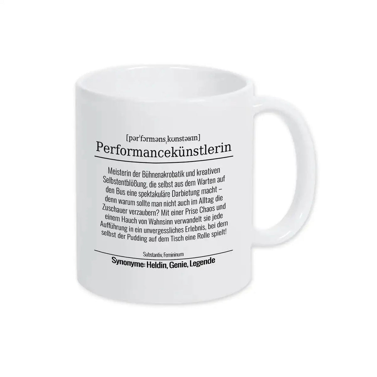 Tasse für Performancekünstlerin - Druckerino