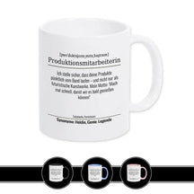 Tasse für Produktionsmitarbeiterin - Druckerino