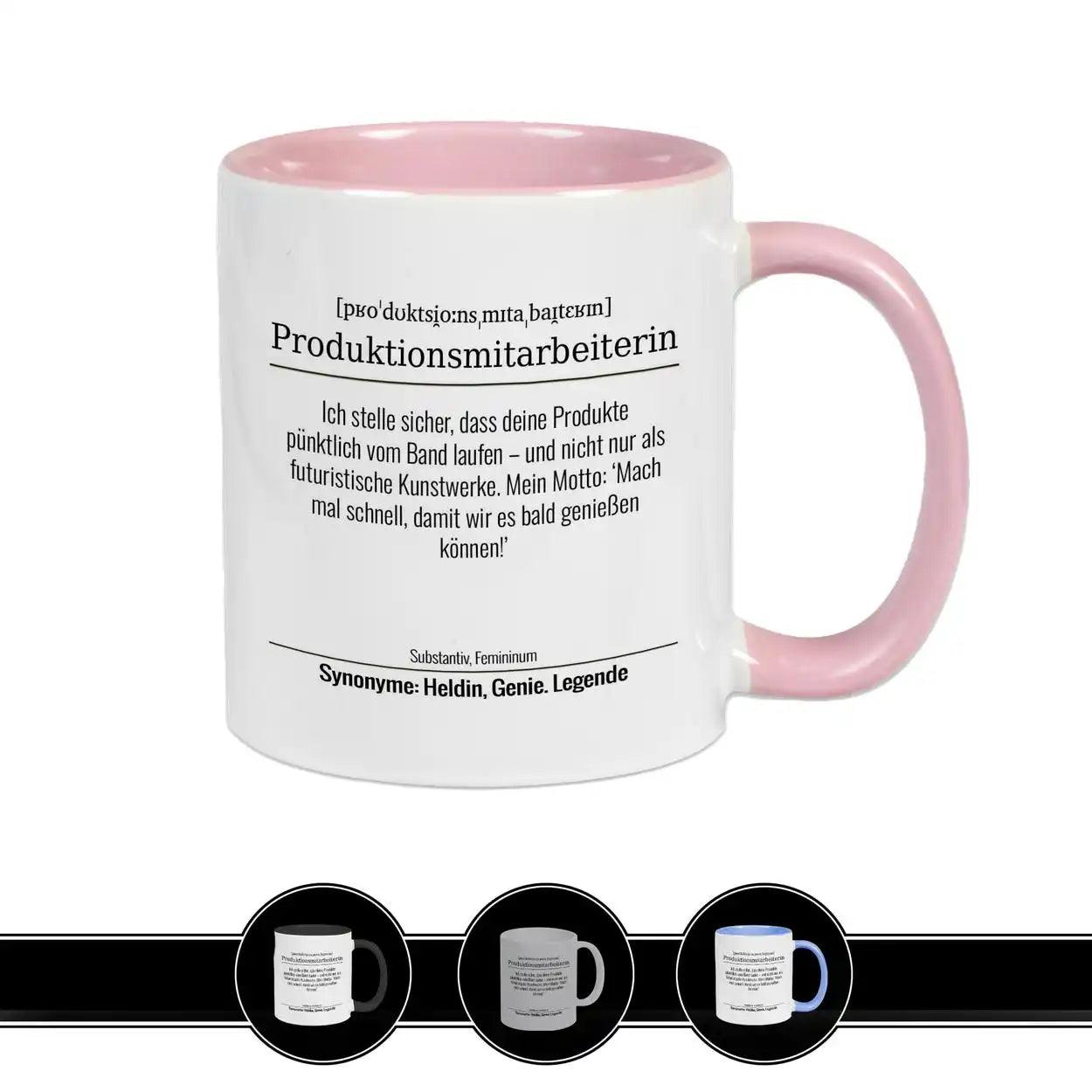 Tasse für Produktionsmitarbeiterin - Druckerino