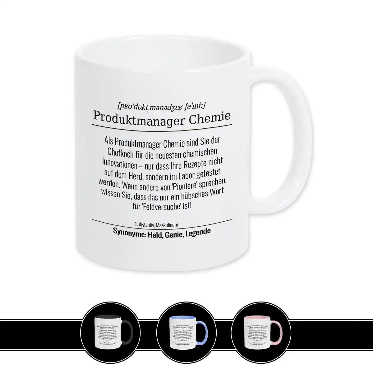 Tasse für Produktmanager Chemie - Druckerino