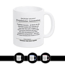 Tasse für Projektleiter Automotive - Druckerino