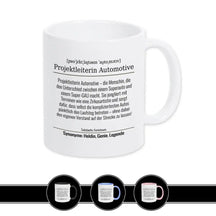 Tasse für Projektleiterin Automotive - Druckerino