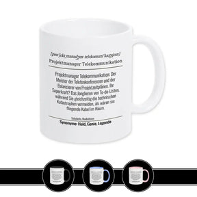Tasse für Projektmanager Telekommunikation - Druckerino