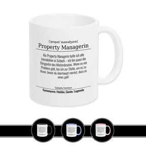 Tasse für Property Managerin - Druckerino