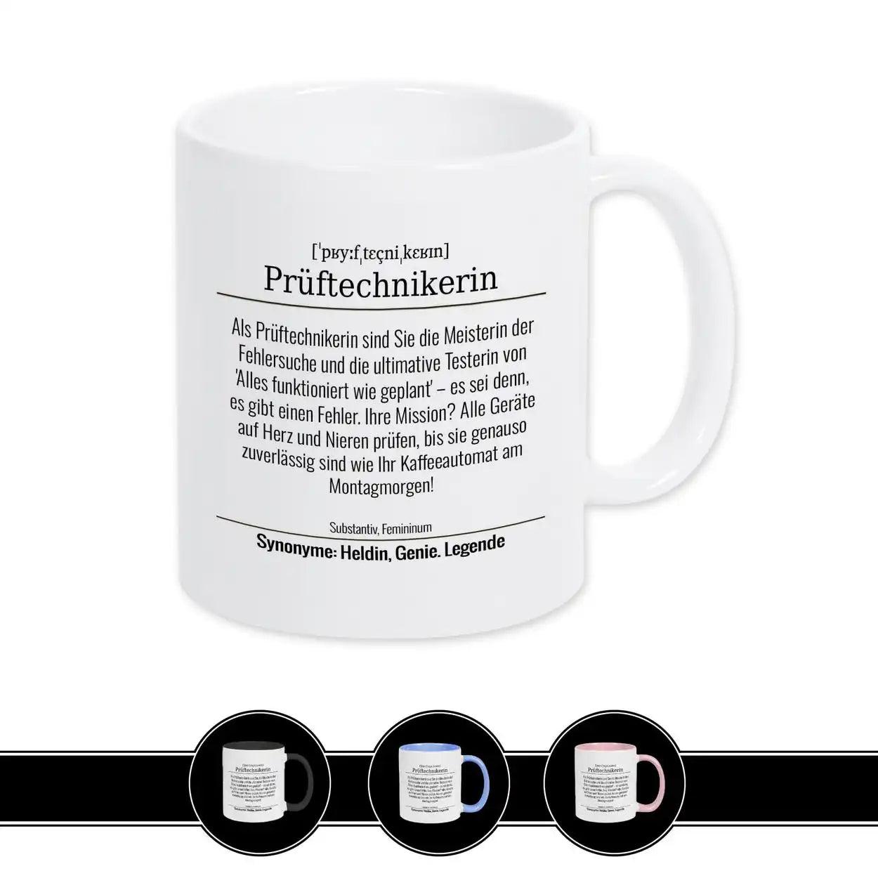 Tasse für Prüftechnikerin - Druckerino