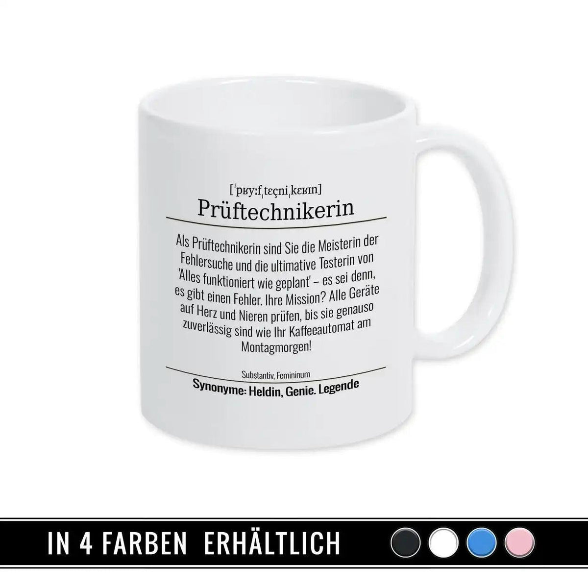 Tasse für Prüftechnikerin - Druckerino