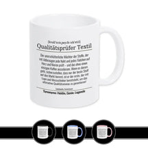Tasse für Qualitätsprüfer Textil - Druckerino