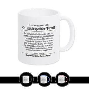 Tasse für Qualitätsprüfer Textil - Druckerino