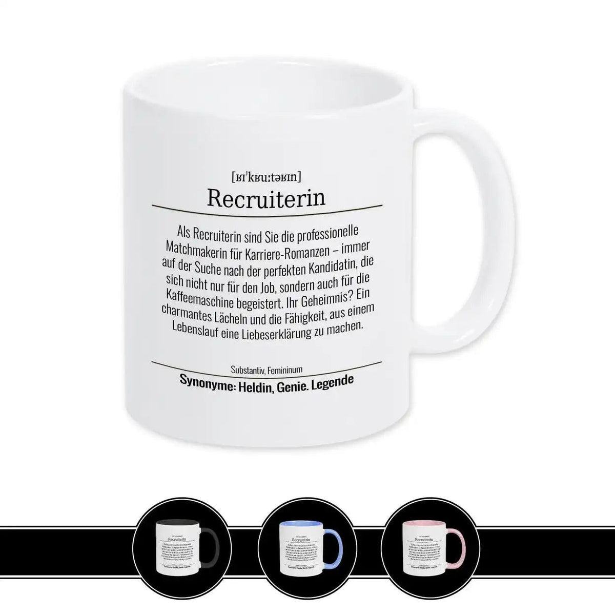 Tasse für Recruiterin - Druckerino