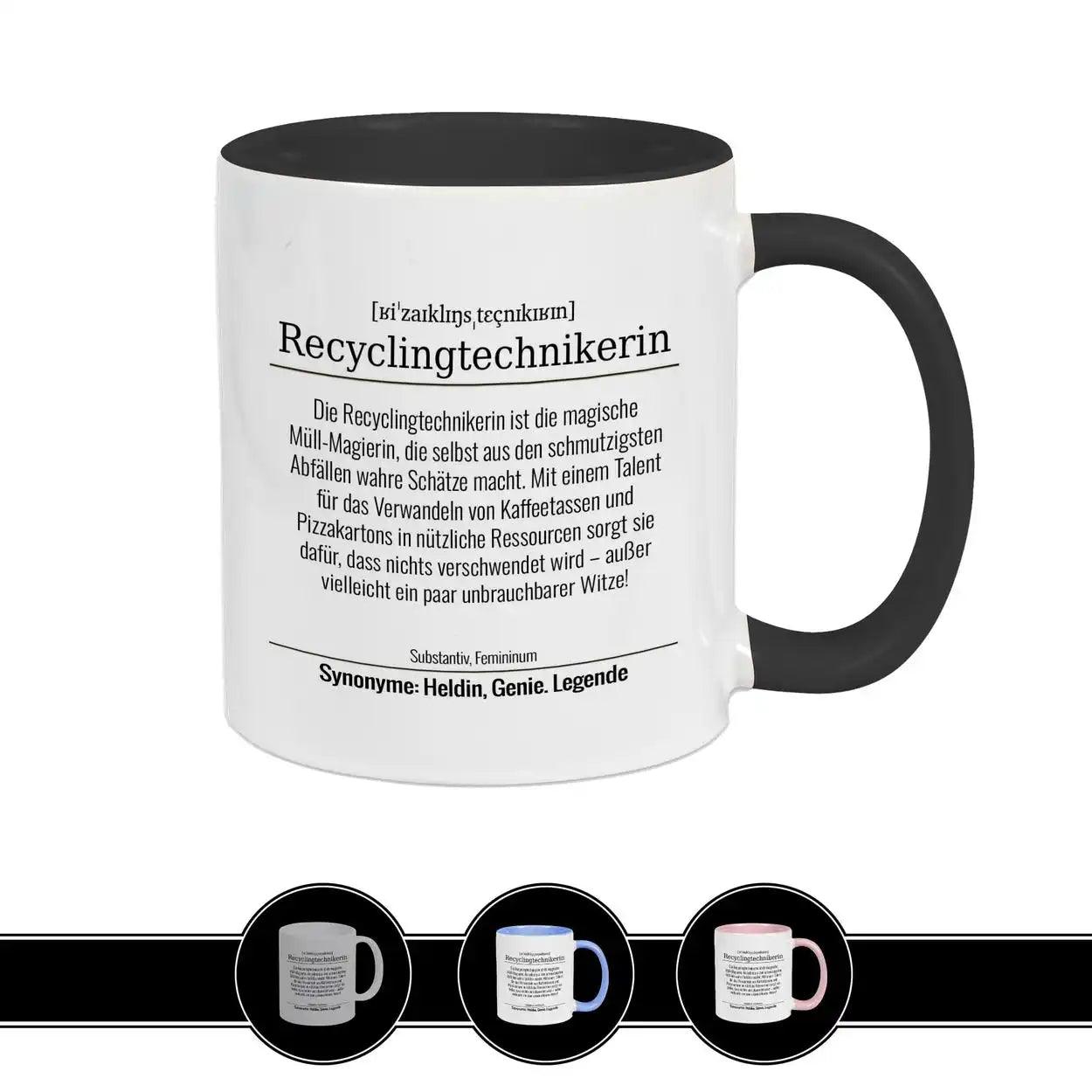 Tasse für Recyclingtechnikerin - Druckerino
