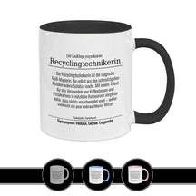 Tasse für Recyclingtechnikerin - Druckerino