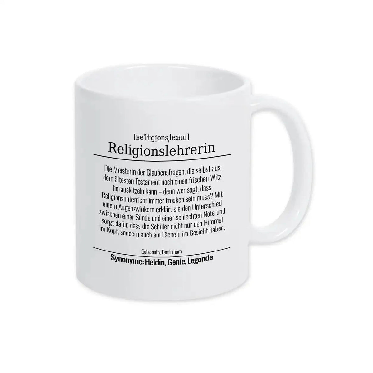 Tasse für Religionslehrerin - Druckerino