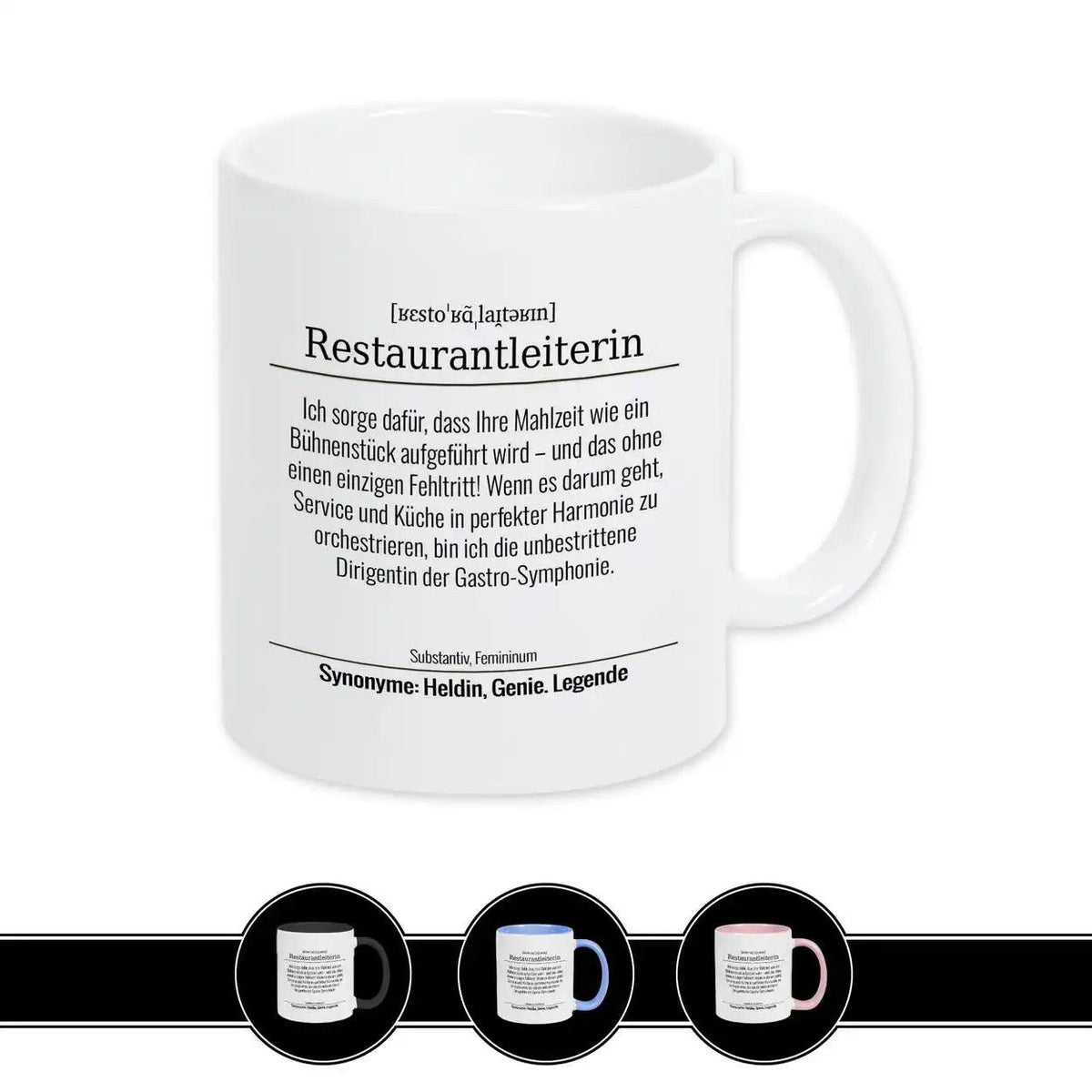 Tasse für Restaurantleiterin - Druckerino