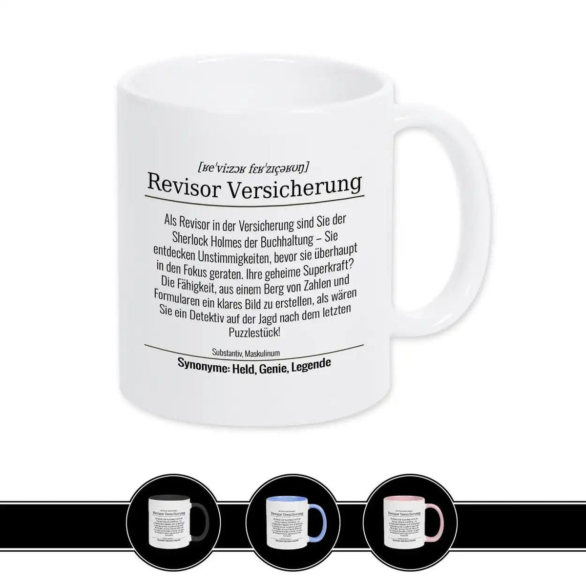 Tasse für Revisor Versicherung - Druckerino