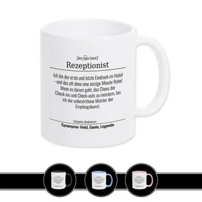 Tasse für Rezeptionist - Druckerino