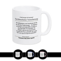 Tasse für Sachbearbeiter Versicherung - Druckerino