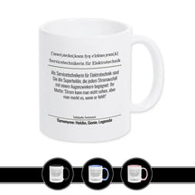 Tasse für Servicetechnikerin für Elektrotechnik - Druckerino