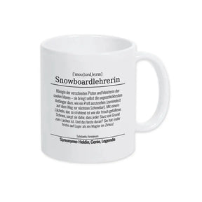Tasse für Snowboardlehrerin - Druckerino