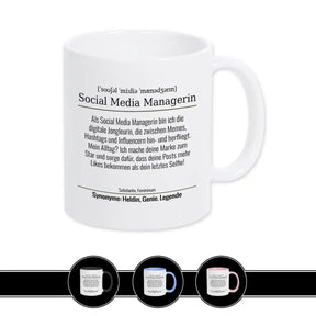 Tasse für Social Media Managerin - Druckerino