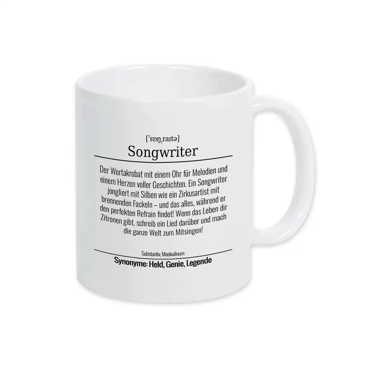 Tasse für Songwriter - Druckerino