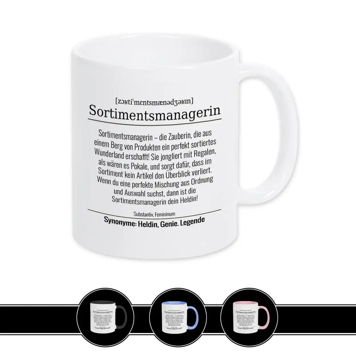 Tasse für Sortimentsmanagerin - Druckerino