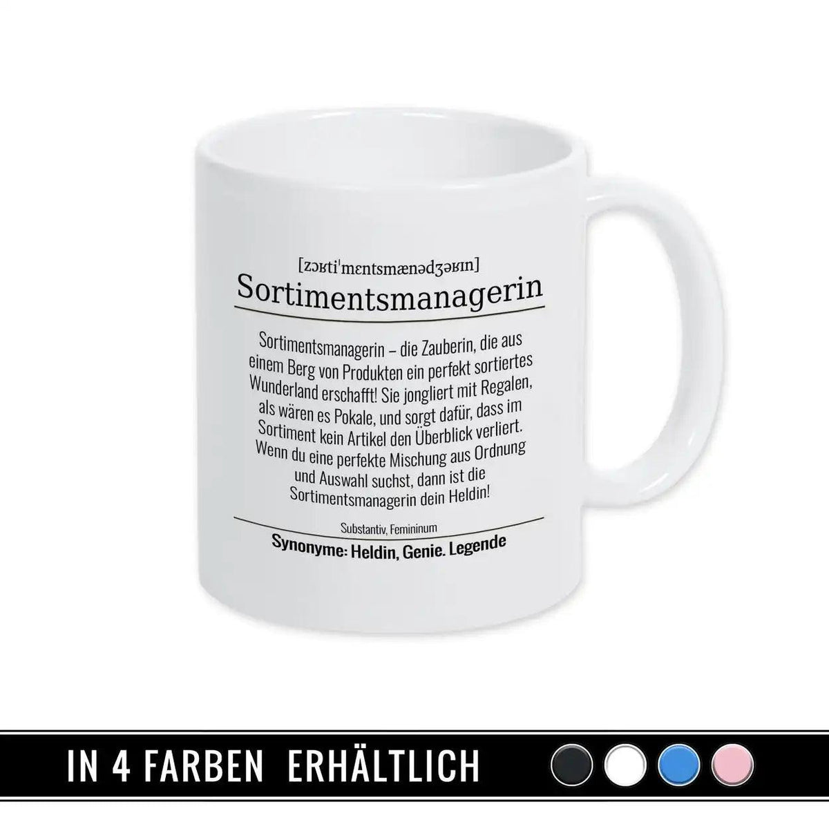 Tasse für Sortimentsmanagerin - Druckerino