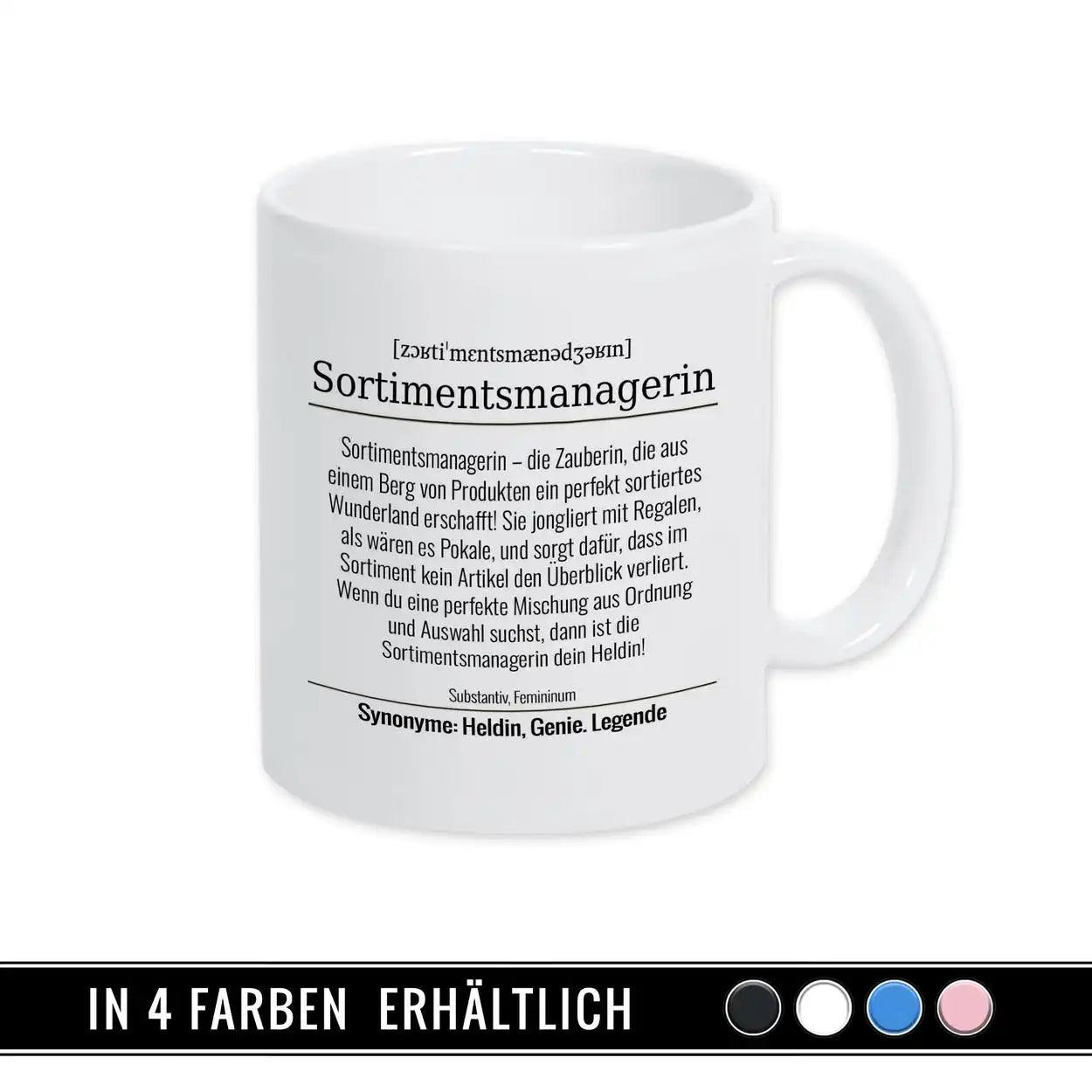 Tasse für Sortimentsmanagerin - Druckerino
