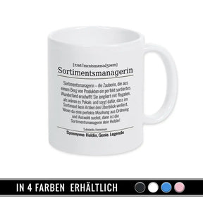 Tasse für Sortimentsmanagerin - Druckerino