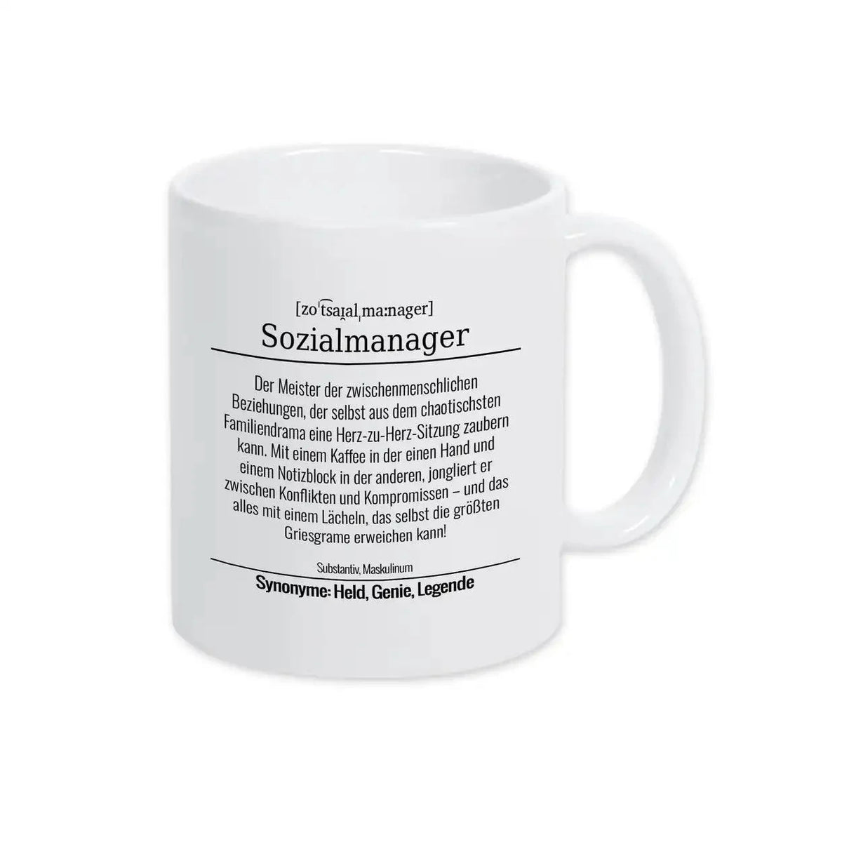 Tasse für Sozialmanager - Druckerino