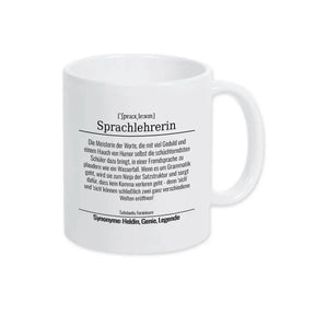 Tasse für Sprachlehrerin - Druckerino