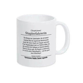 Tasse für Staplerfahrerin - Druckerino
